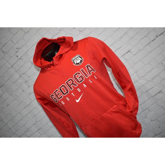 Nike UGA Hoodie Mens Size Medium University Georgia Bulldogs Bulldogs Dawgs Red - Picture 7 of 7